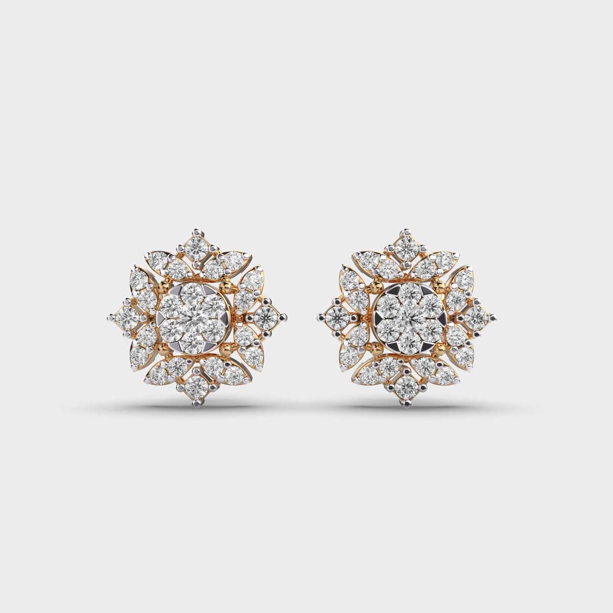 Floral Fantasy Diamond Studs