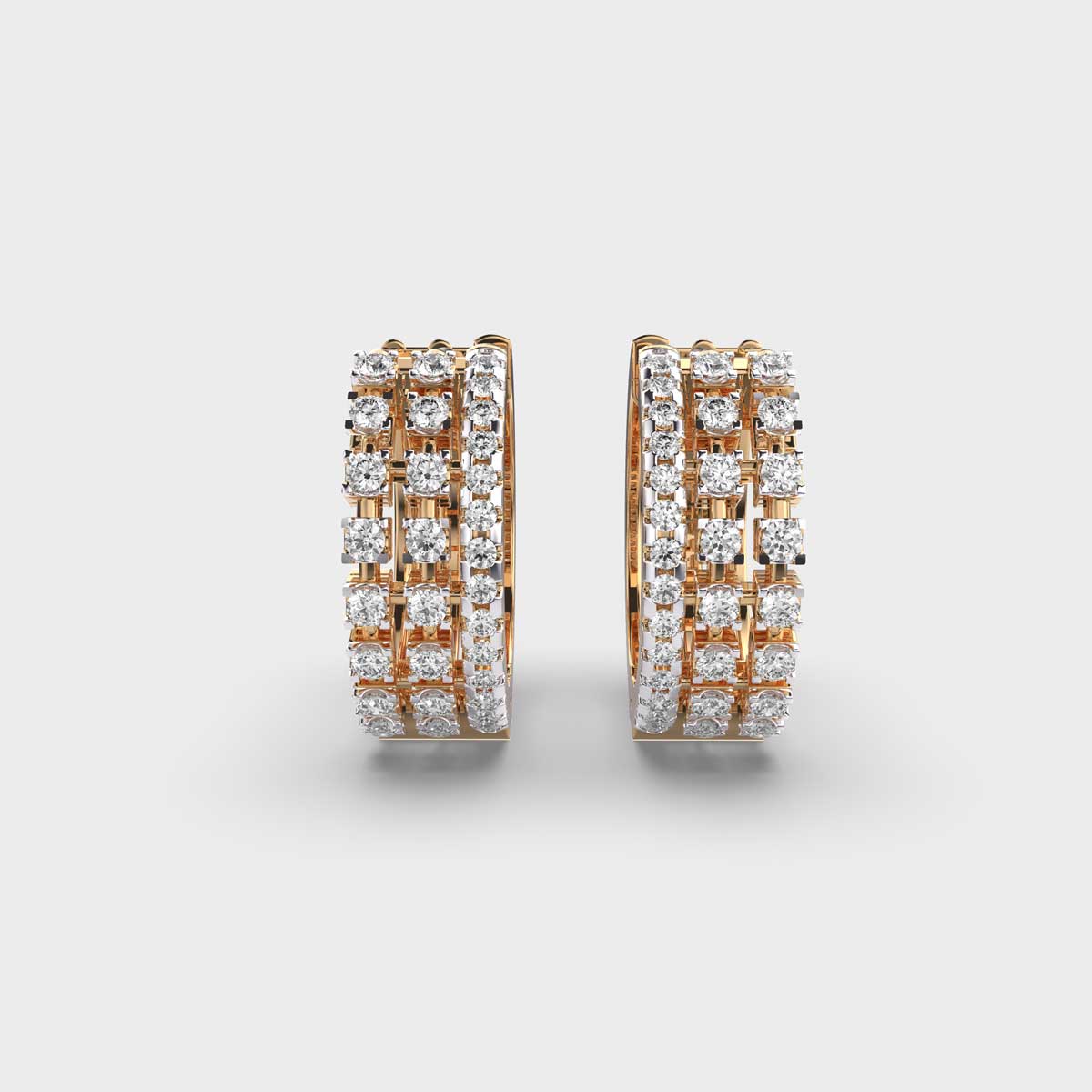 Ever Charming Diamond Hoops