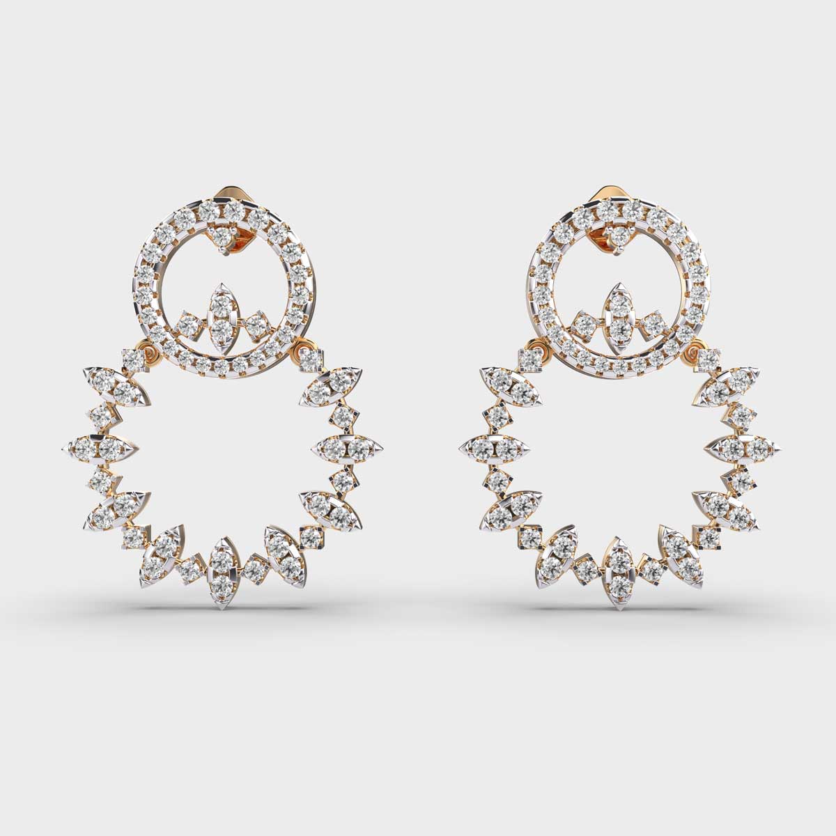 Captivating Circles Diamond Earrings