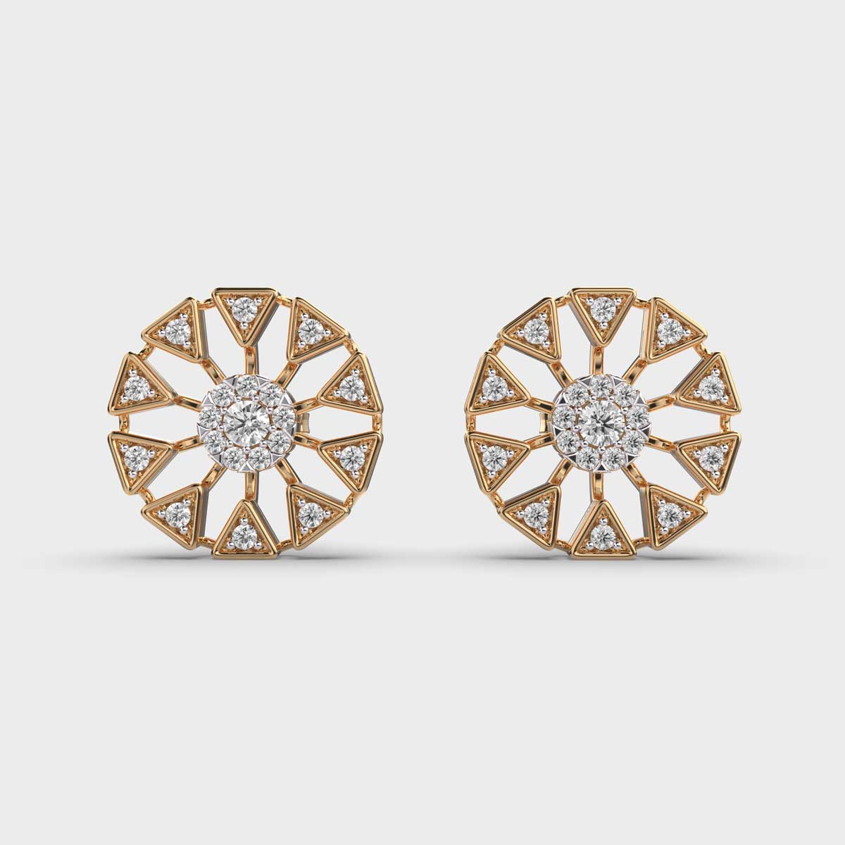 Graceful Daisy Diamond Studs