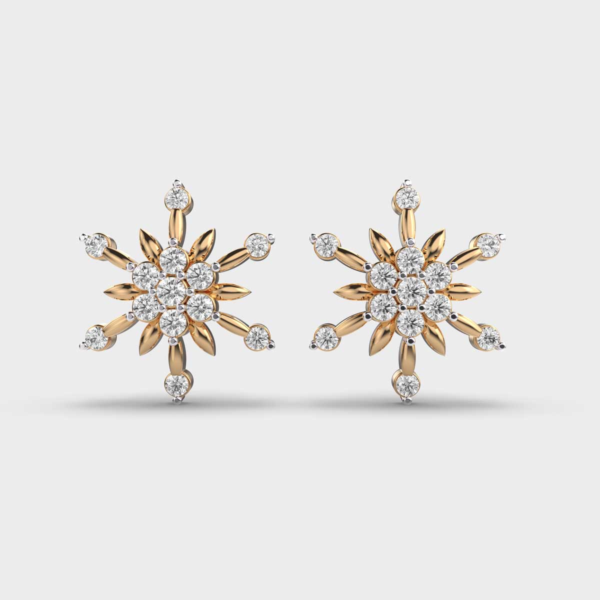 Stellar Snowflake Diamond Studs