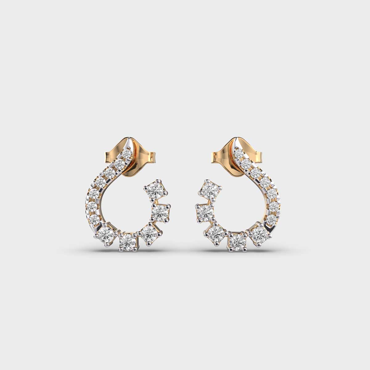 Electectic Design Diamond Earrings