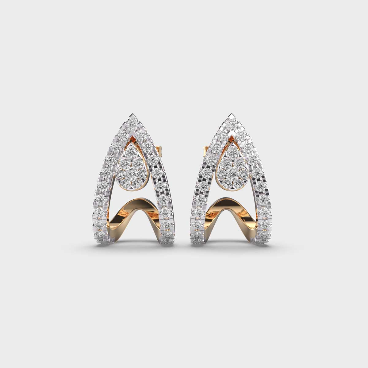 Wings of Fire Diamond Earrings