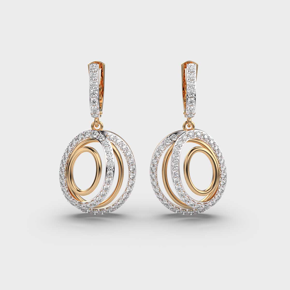 Circle Charmer Diamond Earrings