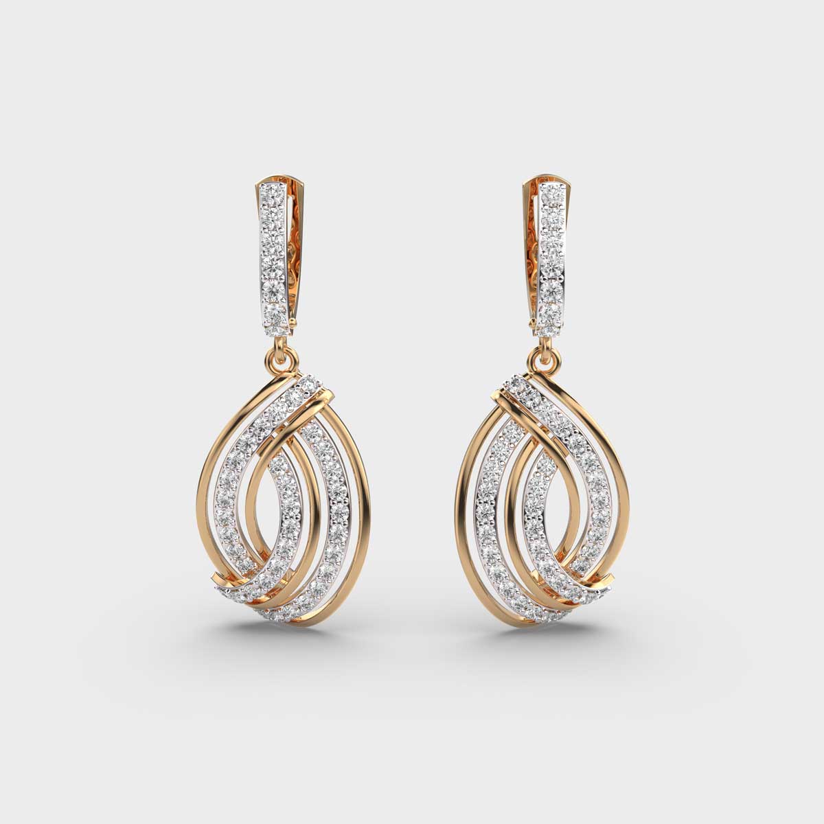 Infinite Twirl Diamond Earrings