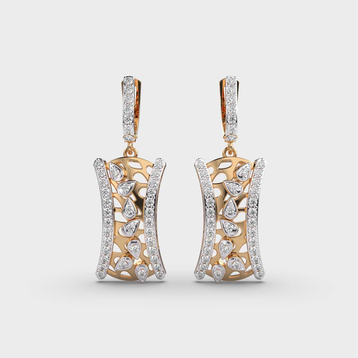 Elegant Revival Diamond Earrings