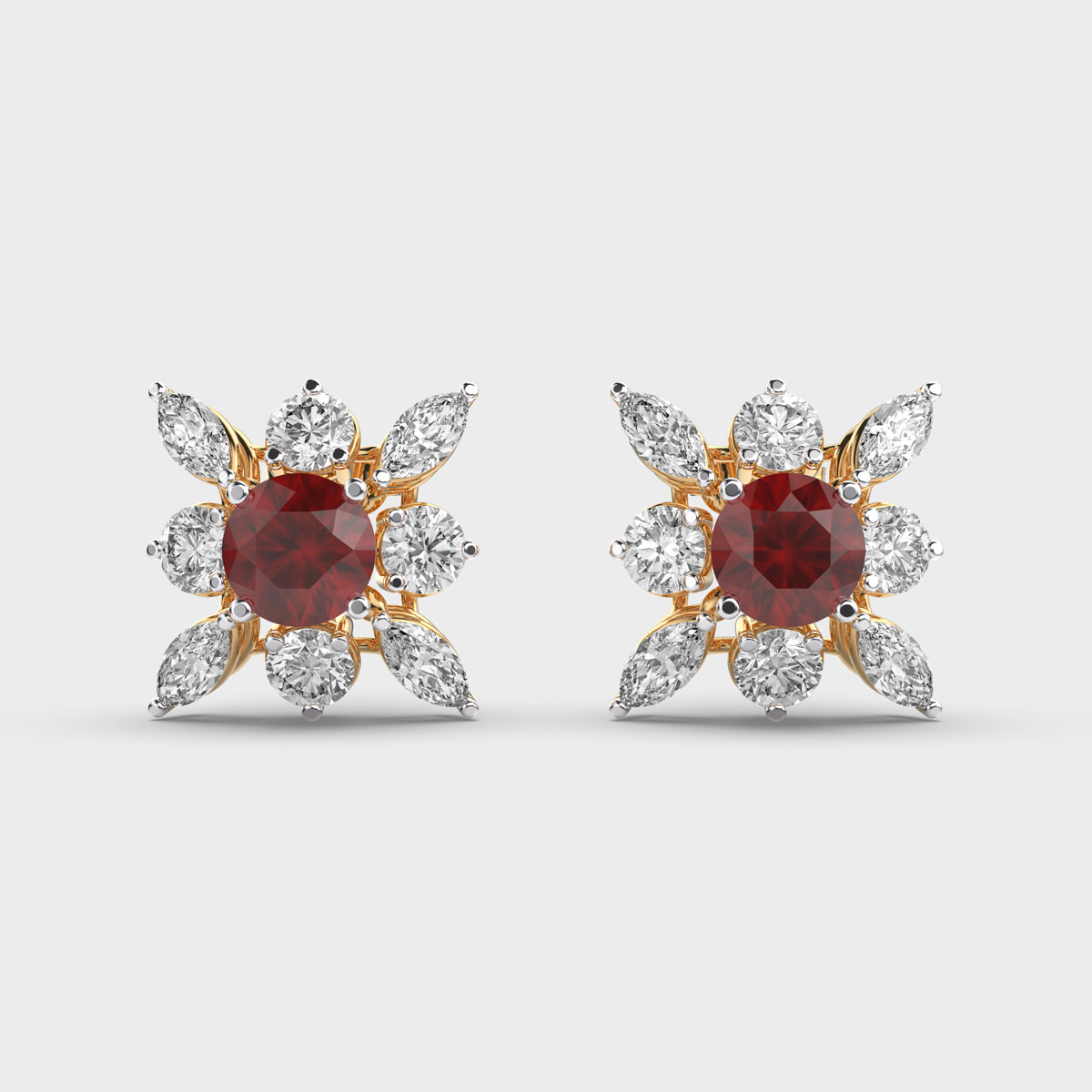 Fiery Flame Studs