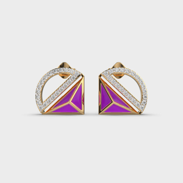 Geometric Radiance Diamond Earrings