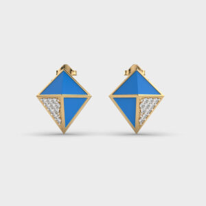 Glinting Kite Diamond Stud