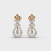 Rosy Glow Diamond Earrings