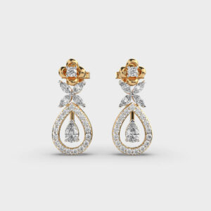 Rosy Glow Diamond Earrings