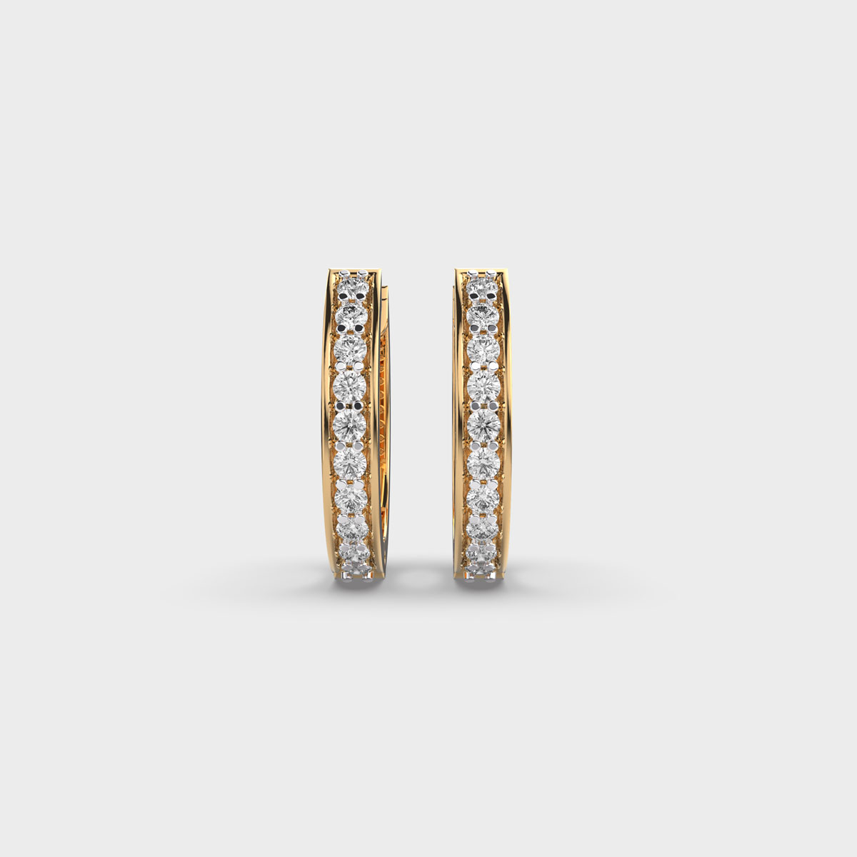 Urban Glow Diamond Hoops