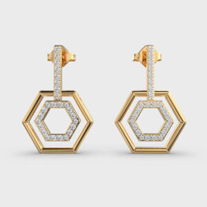 Penta Luminous Diamond Earrings