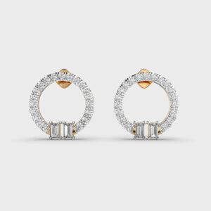 Princess Crown Diamond Earrings