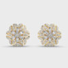 Floral Glam Diamond Earrings