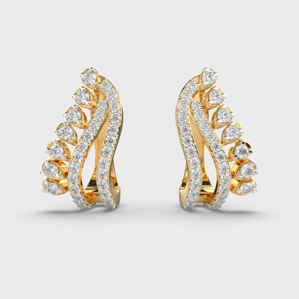 Enticing Crest Diamond Earrings