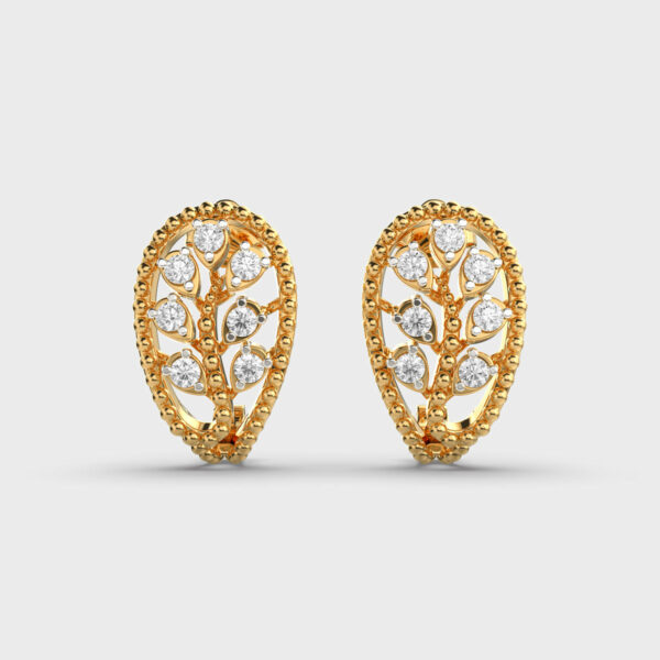 Leaf Love Diamond Earrings