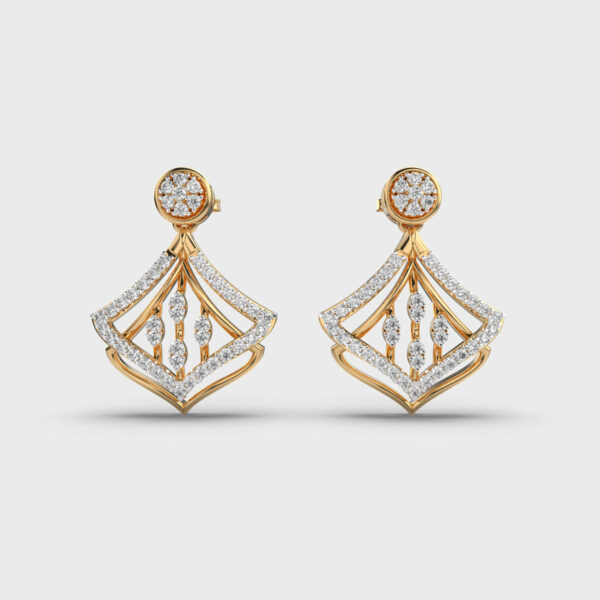 Stunning Bow Diamond Earrings