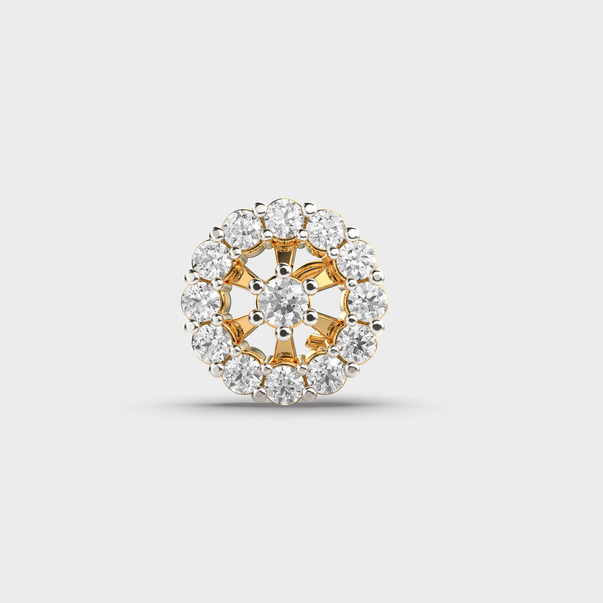 Vintage Floral Diamond Nosepin