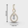 Refreshing Raindrop Diamond Pendant