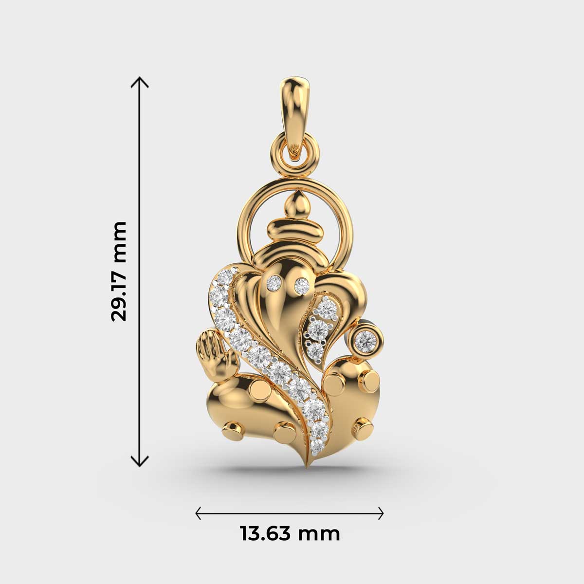 Divine Ganesha Diamond Pendant