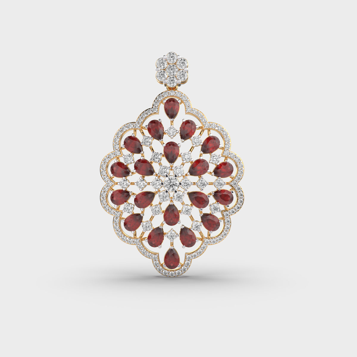 Modern Empress Diamond Pendant