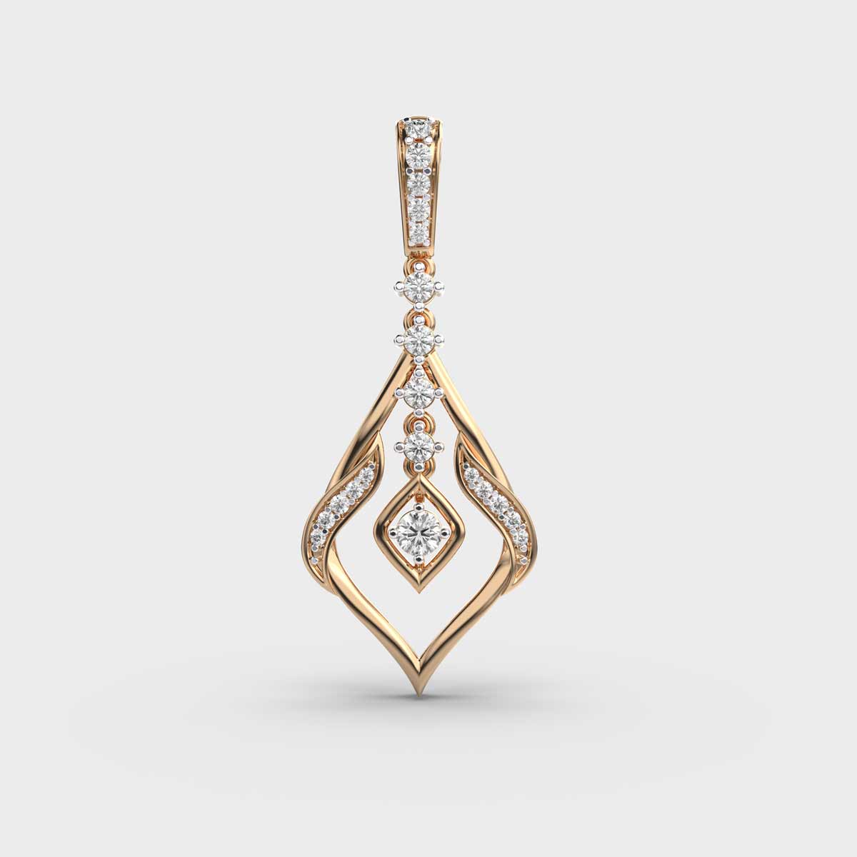 Swirling Wonder Diamond Pendant