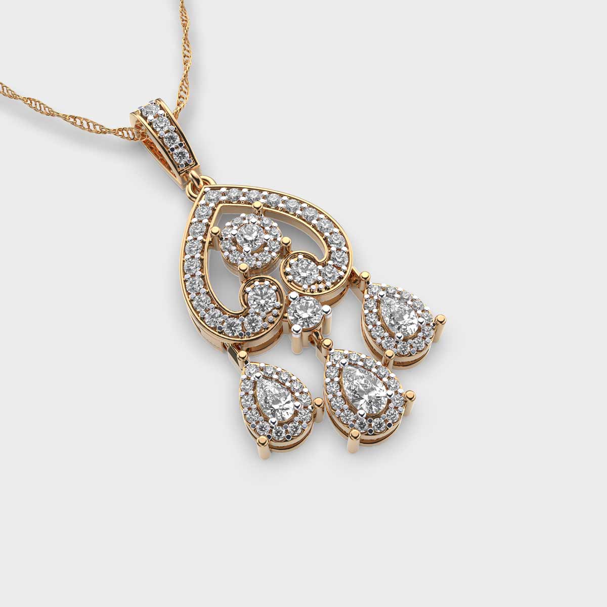 Vintage Vanity Diamond Pendant