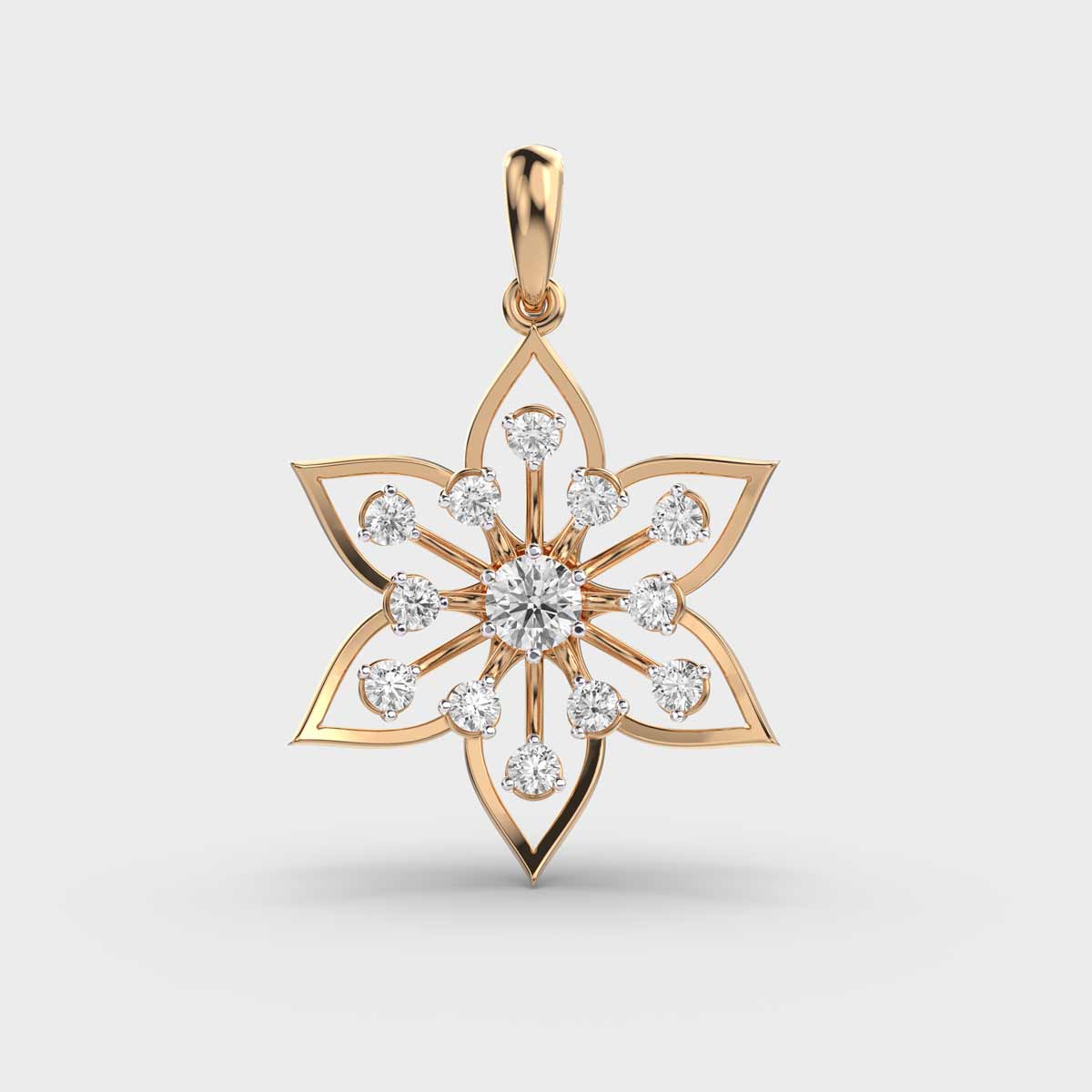 Full Bloom Diamond Pendant