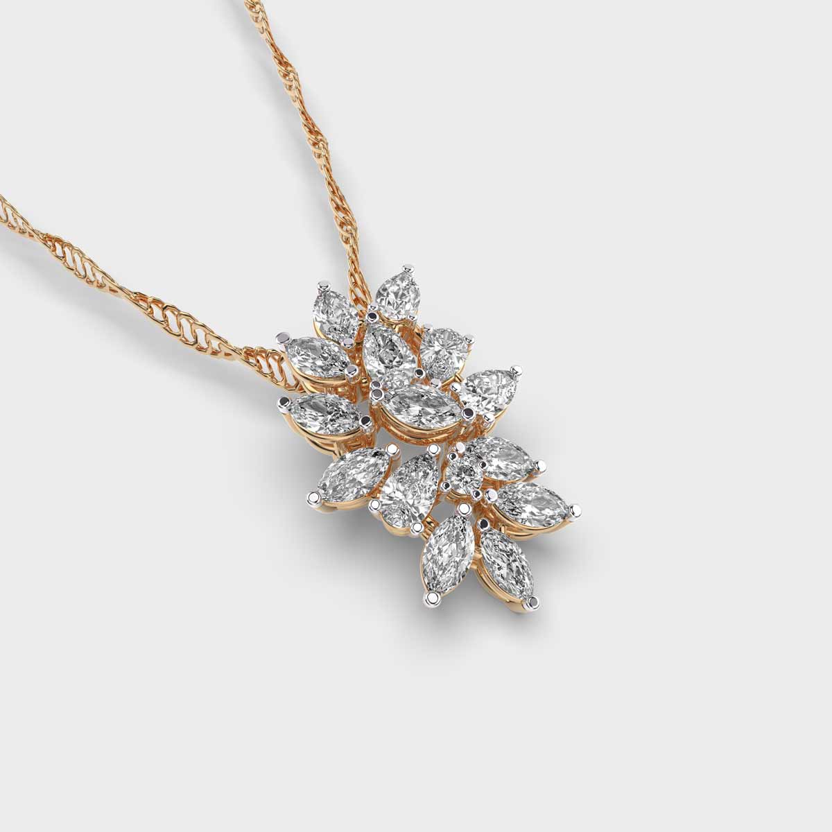 Foliage Diamond Pendant