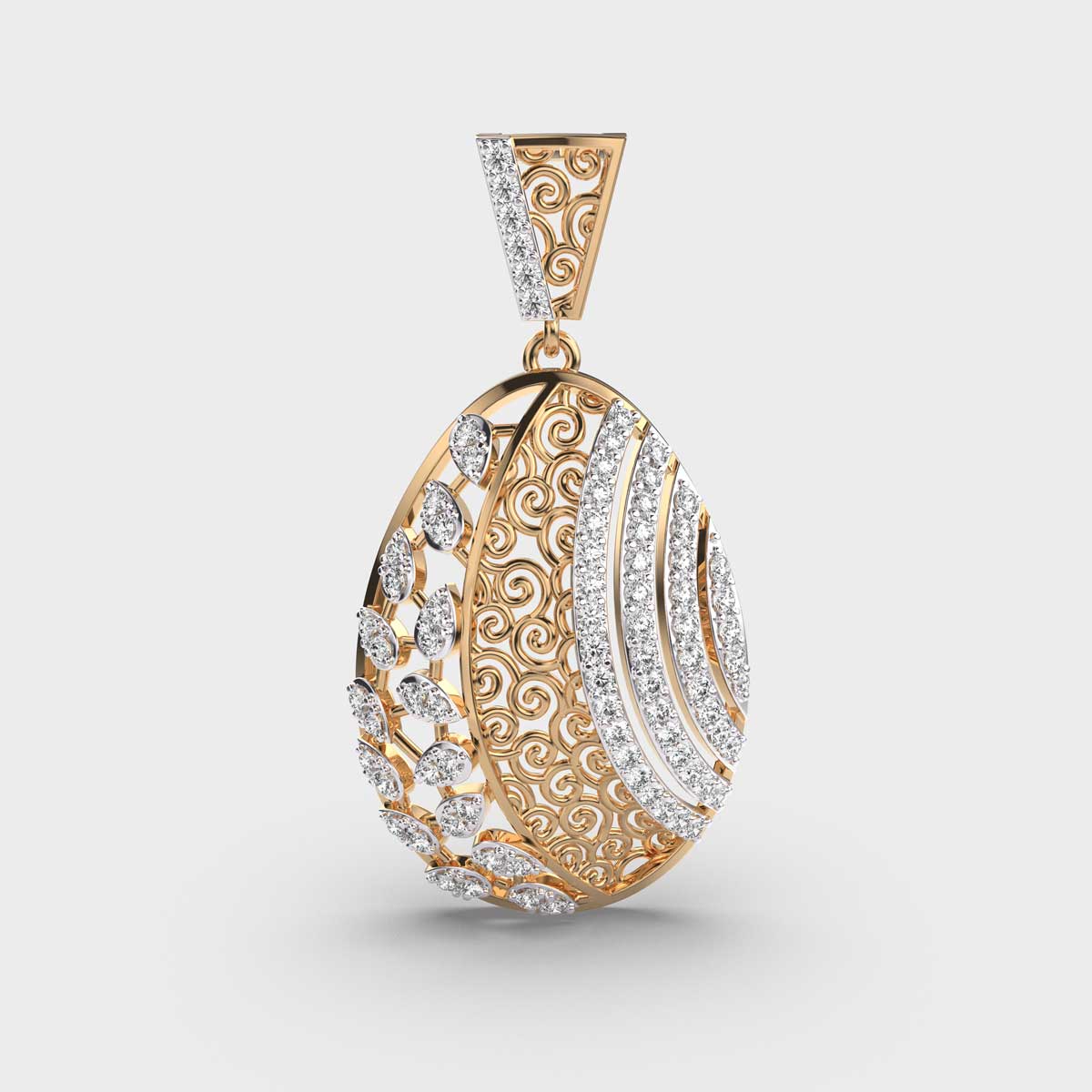 Heritage Reborn Diamond Drop Pendant