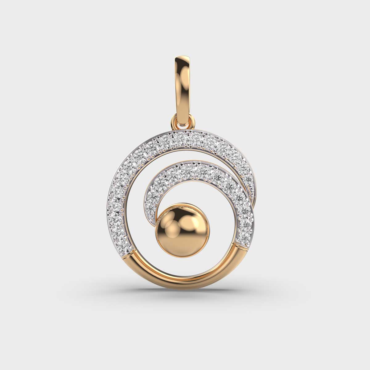 Spiral Charisma Diamond Pendant