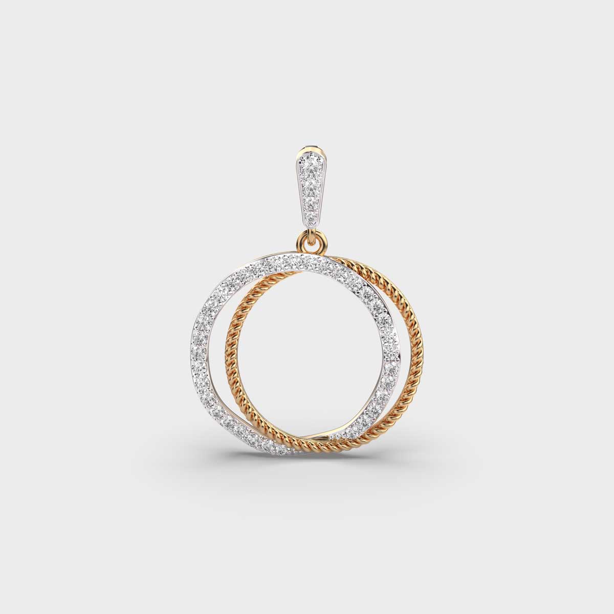 Twisted Loop Diamond Pendant