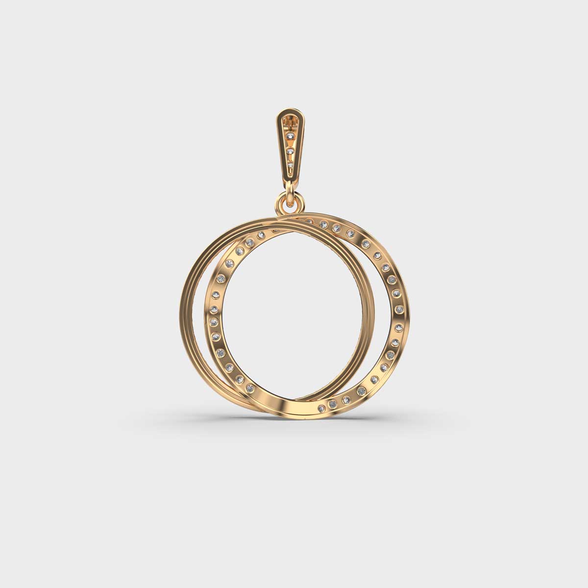 Twisted Loop Diamond Pendant