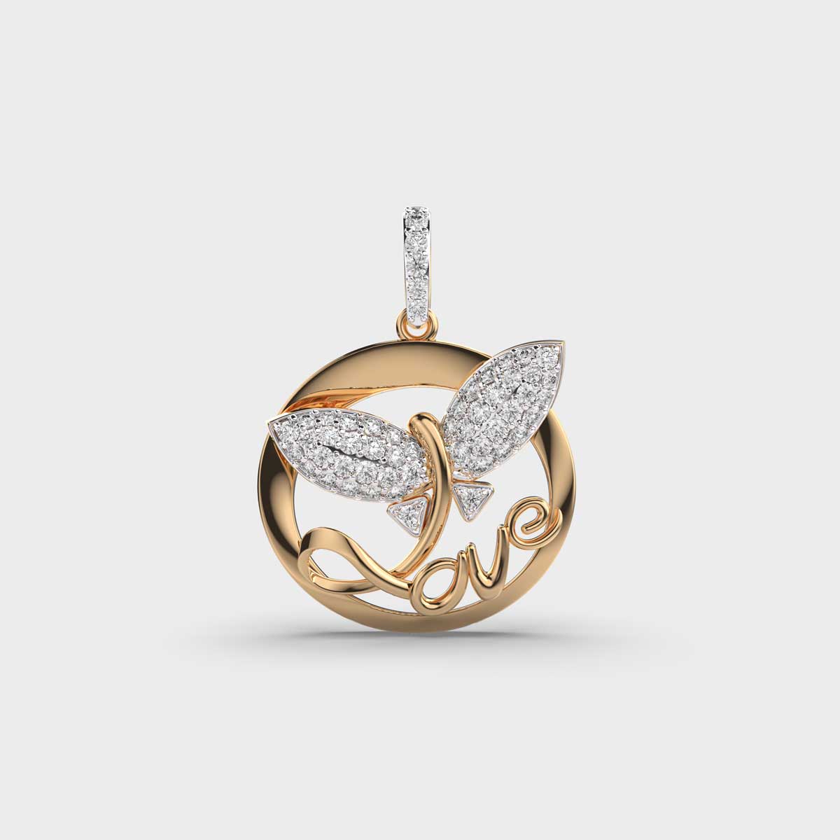 Love's Wings Diamond Pendant