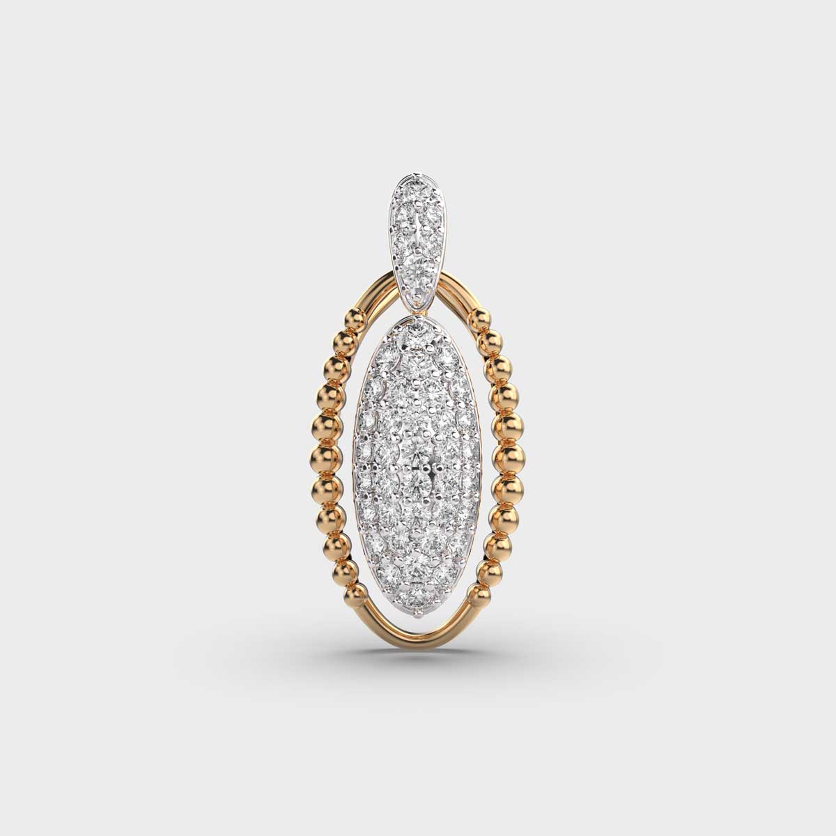 Subtle Contour Diamond Pendant