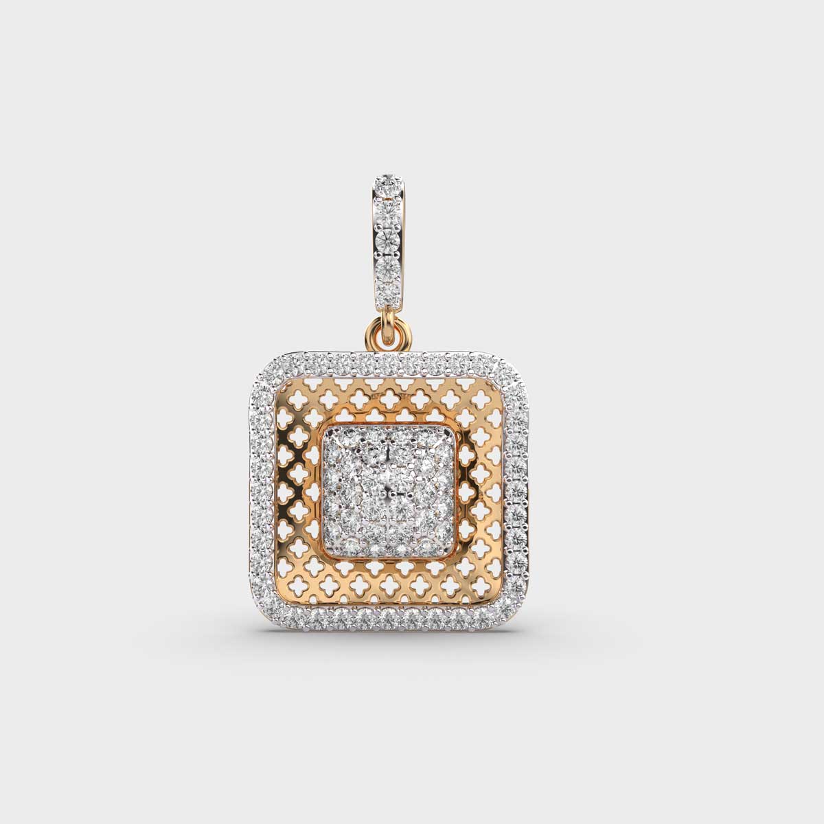 Flawless Frame Diamond Pendant