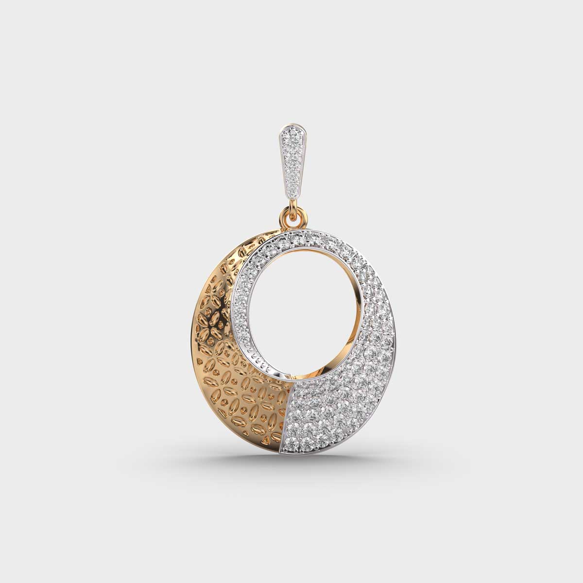 Harmonic Eclipse Diamond Pendant