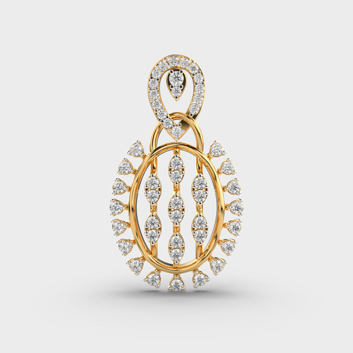 Enigmatic Luminance Diamond Pendant