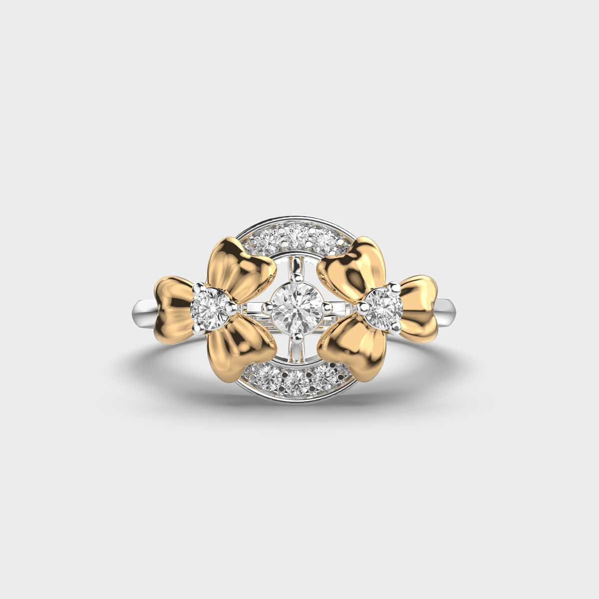 Dual Tone Flora Ring