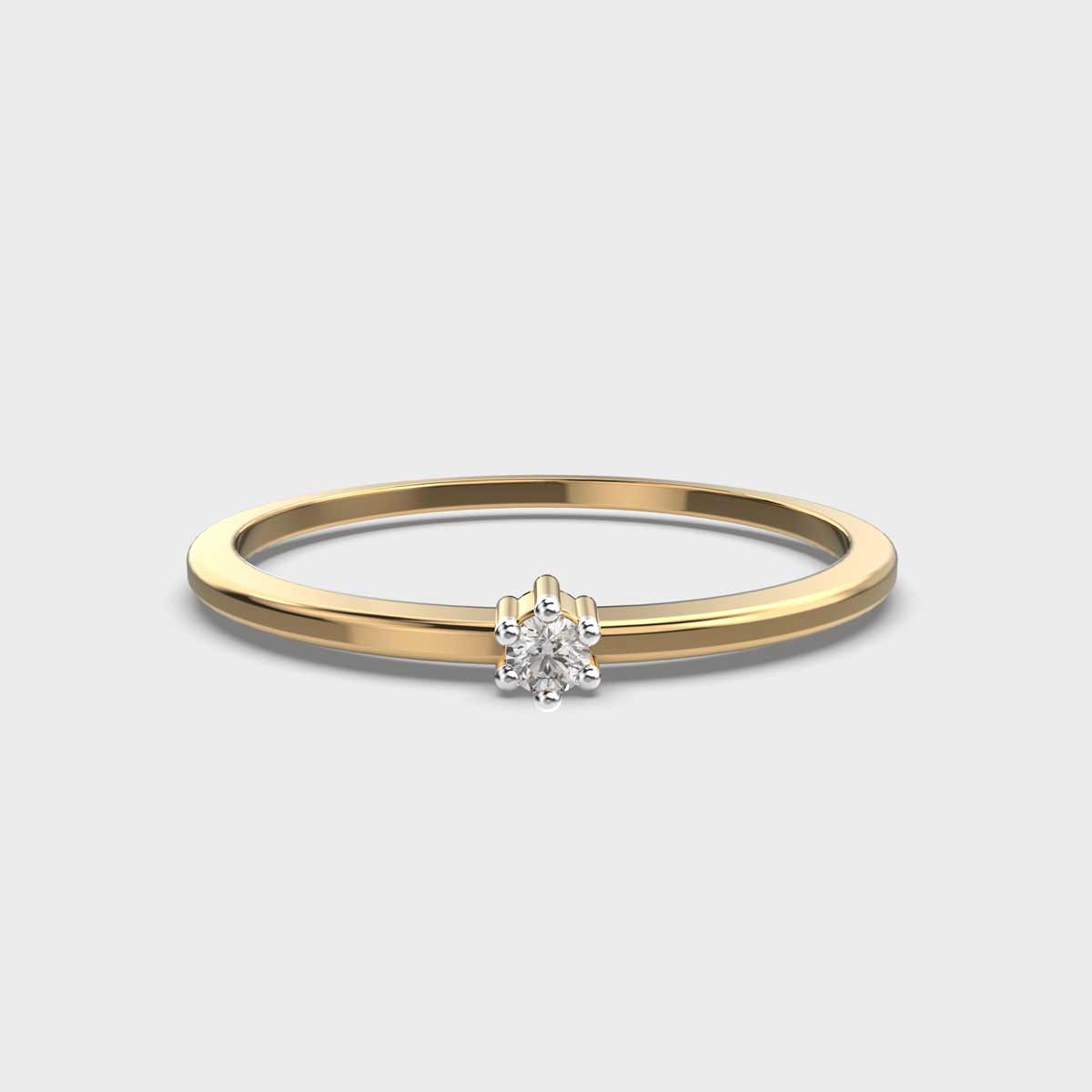 Single Star Stackable Diamond Ring