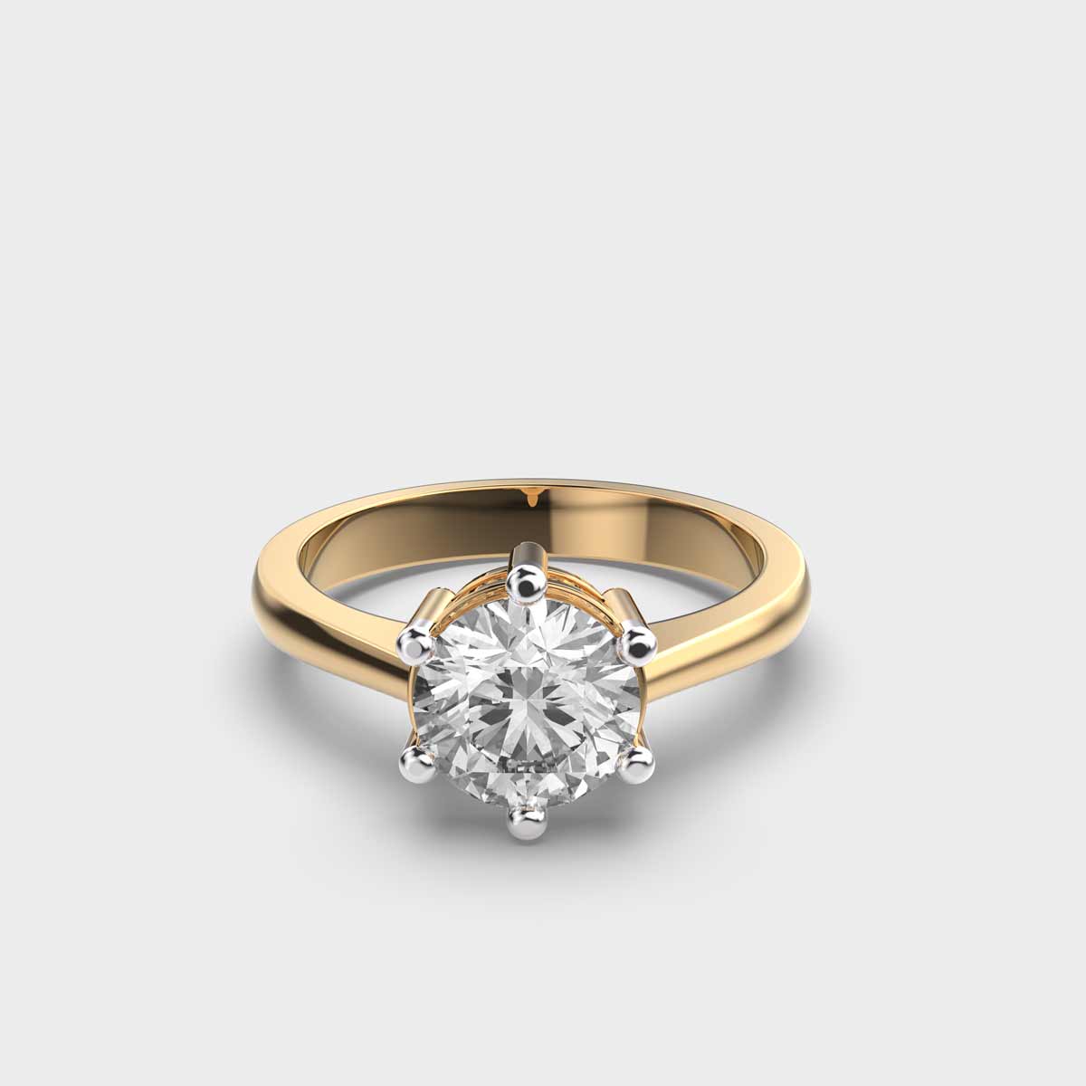 1 Carat Round Diamond Ring