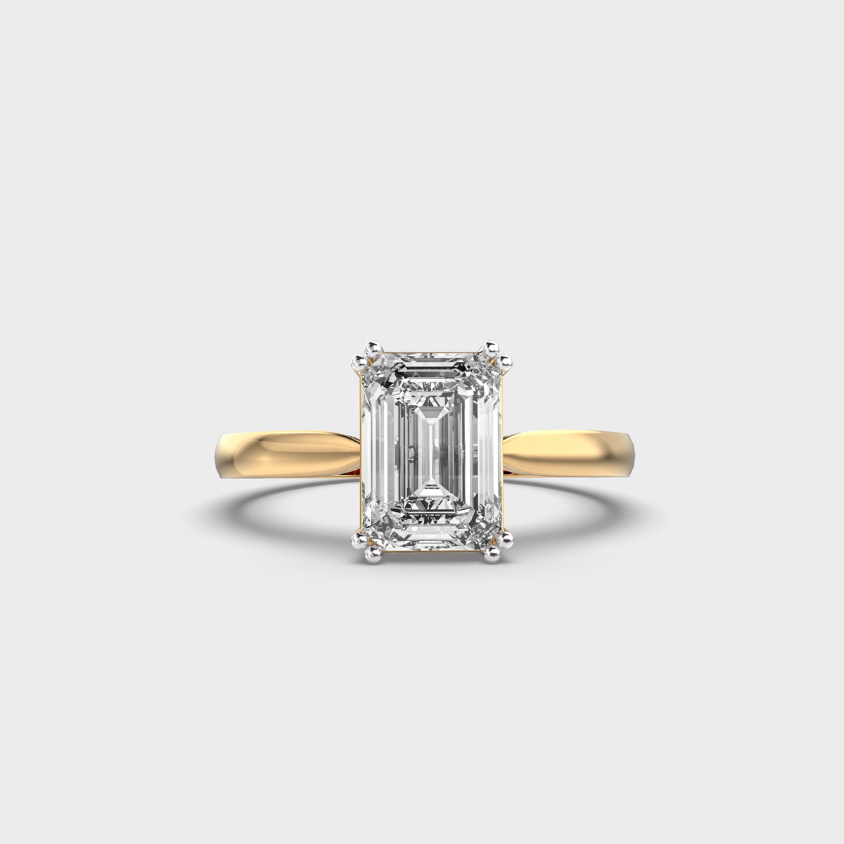 1.5 Carat Radiant Solitaire Ring