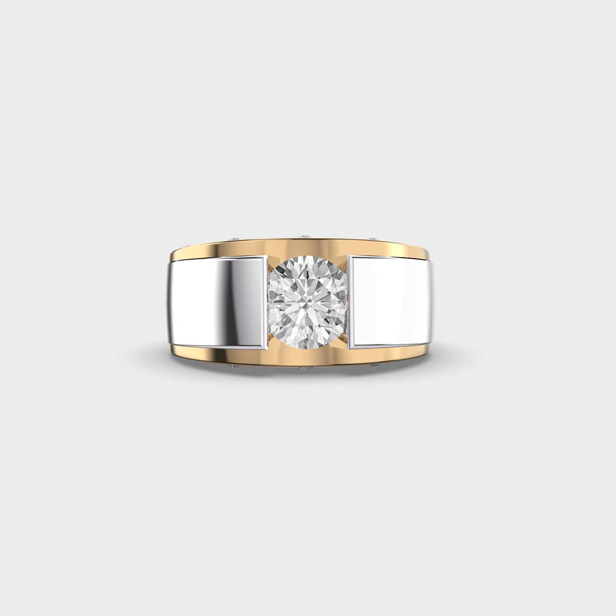 Dual Tone Men's Ring