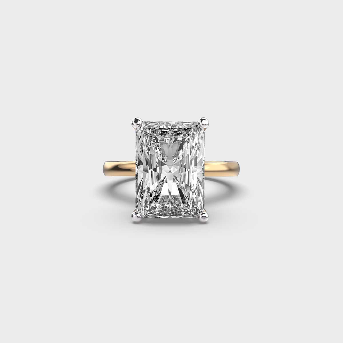 4.5 Carat Radiant Solitaire Ring