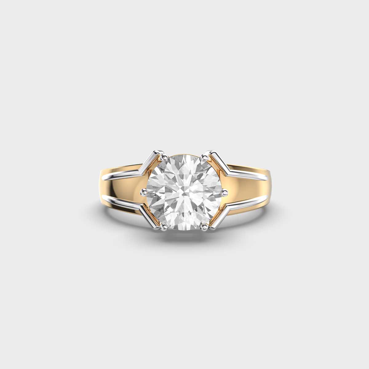 1 Carat Gleaming Sun Men's Ring