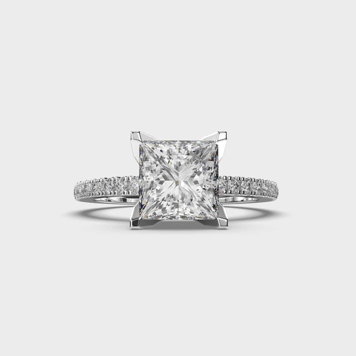 1.5 Carat Contemporary Princess Ring