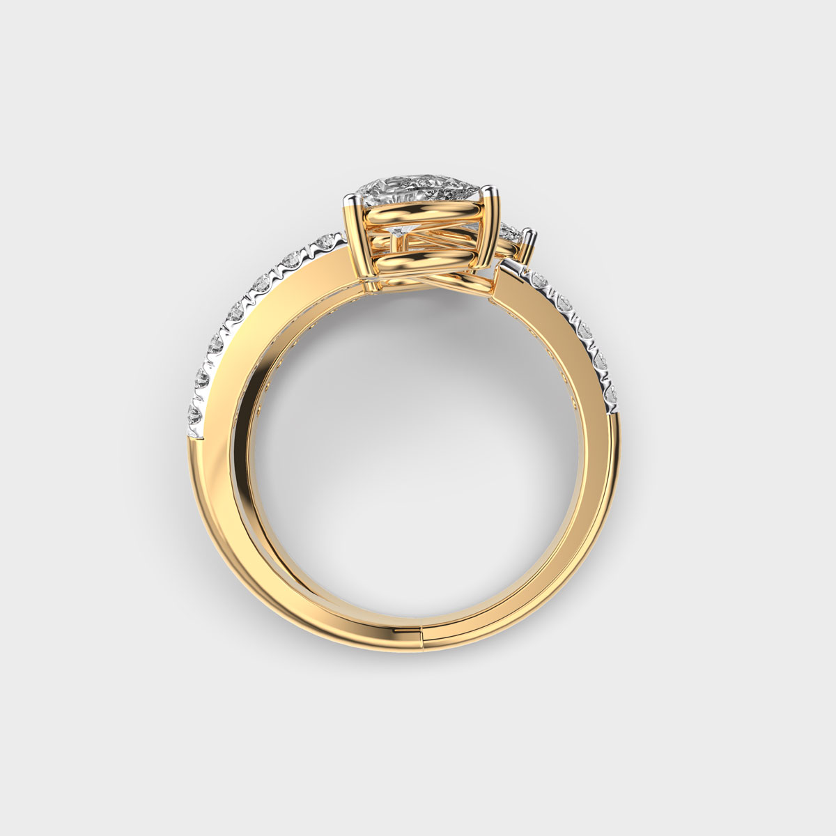 Contemporary Confidence Diamond Ring