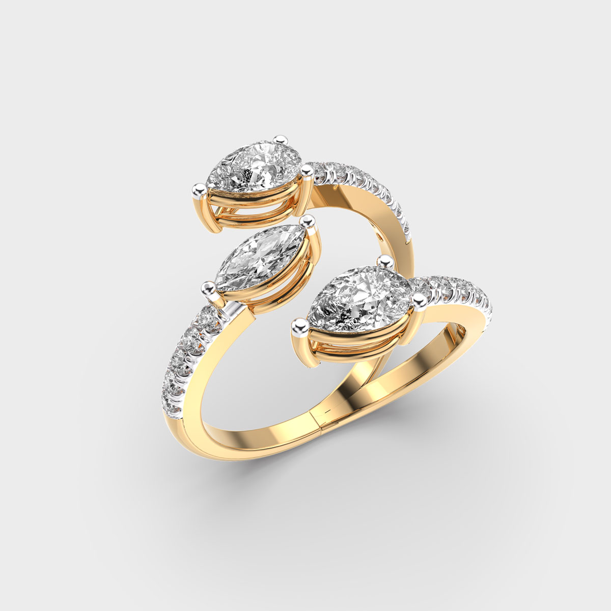 Contemporary Confidence Diamond Ring