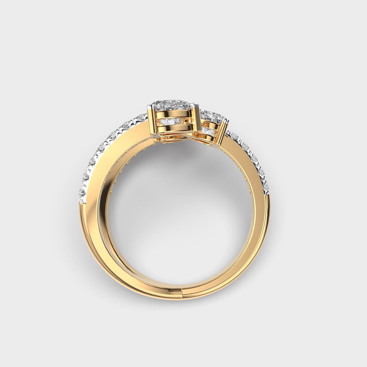 Ziczac Swag Diamond Ring